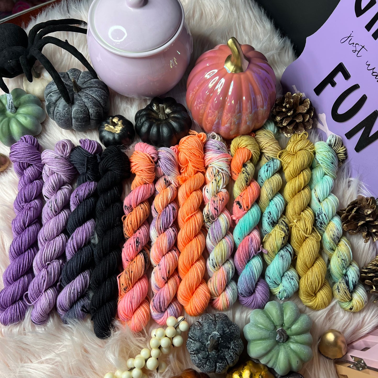 Ghouls Just Want to Have Fun Mini Skein Set Halloween mini skein set