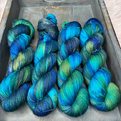 Pnina Sparkle Sock- Winter Ocean