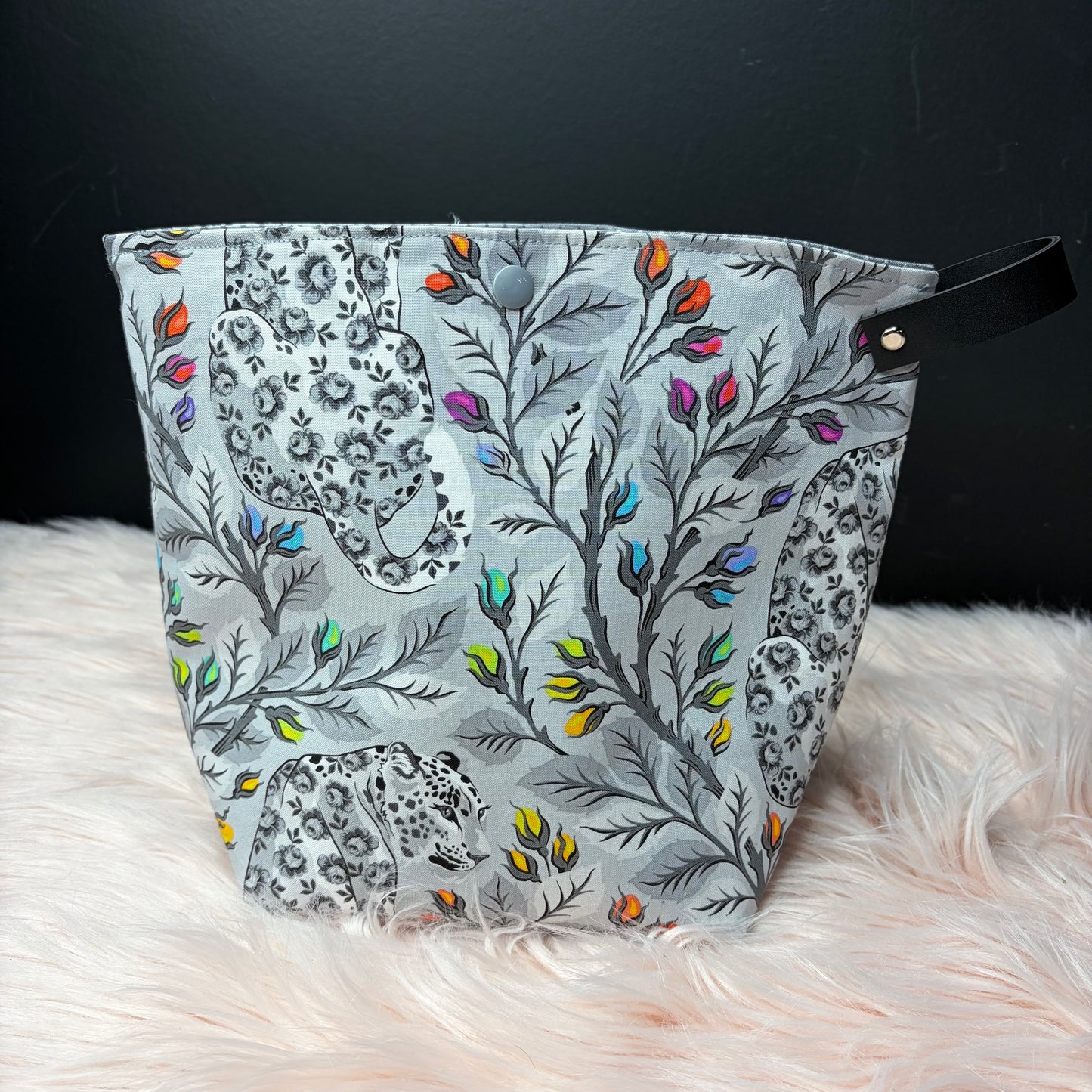 Leopard project bag, Tula pink
