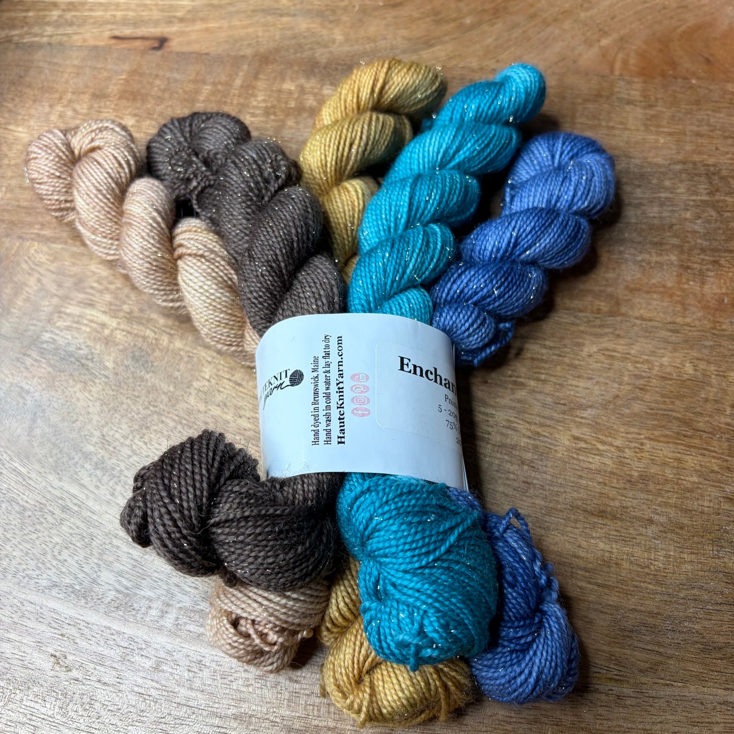 Pnina sparkle Sock 20g Mini skein set Enchanted Noelle