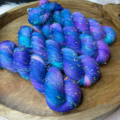 Betsy Neon Tweed Sock- Cosmic Remix