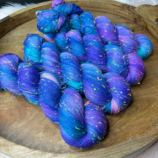 Betsy Neon Tweed Sock- Cosmic Remix