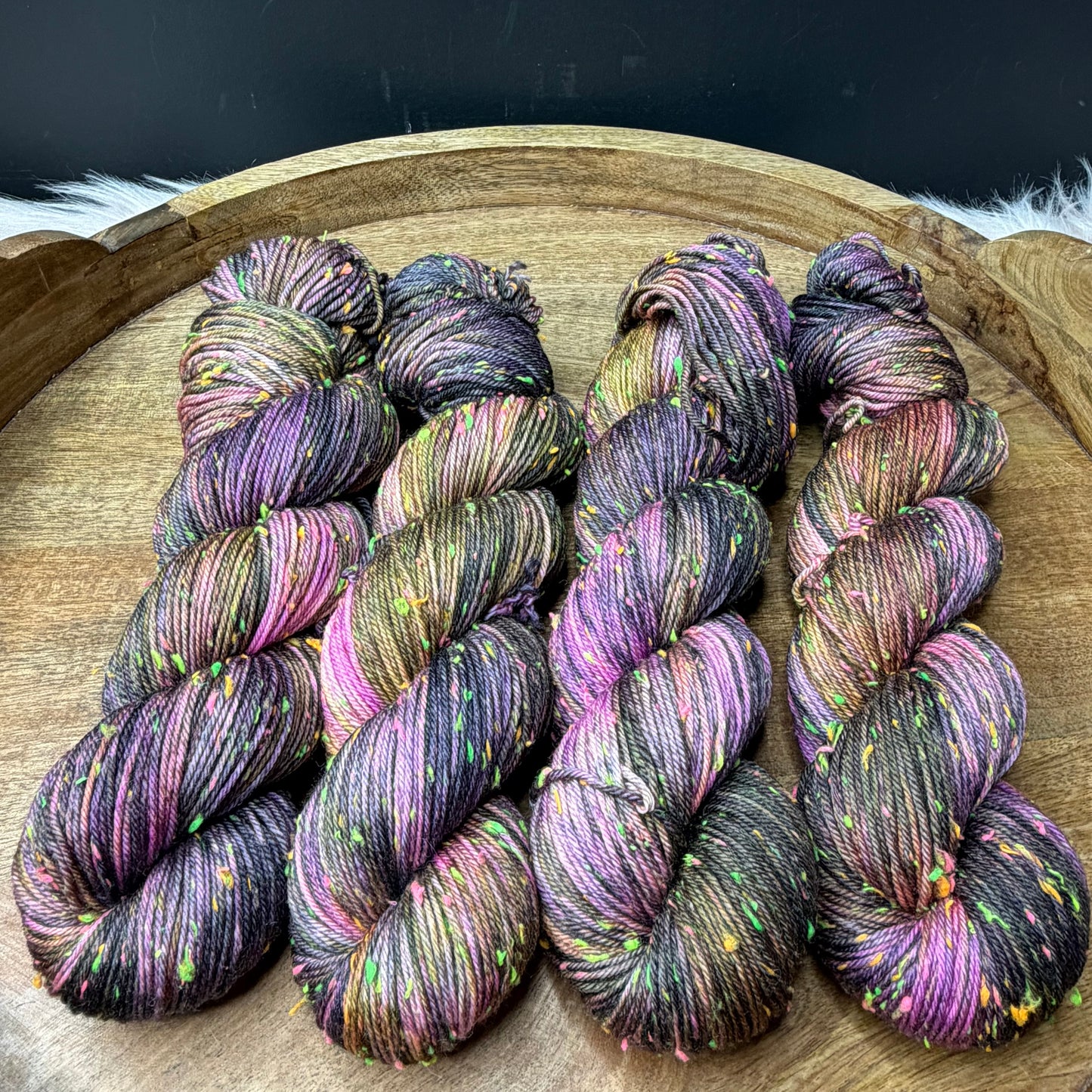 *New* Betsy Neon Tweed DK- Moss & Mulberry
