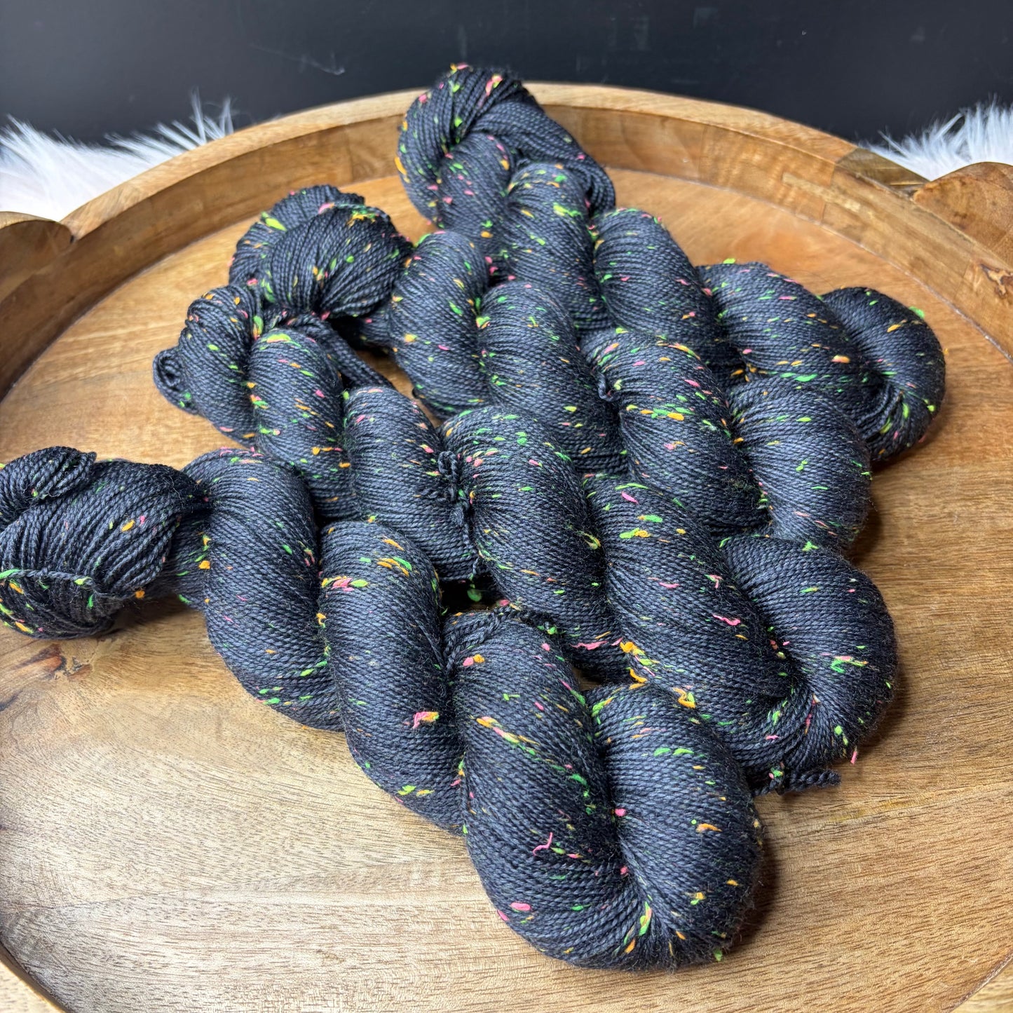 *New* Betsy Neon Tweed Sock- Raven