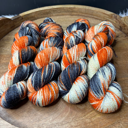 Pnina Sparkle Sock 2.0- Halloween Yarn- Jack O Lantern