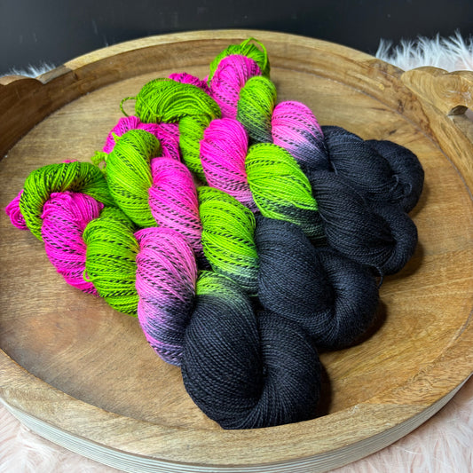 Caroline Sock - Halloween Yarn - Barbie Potion