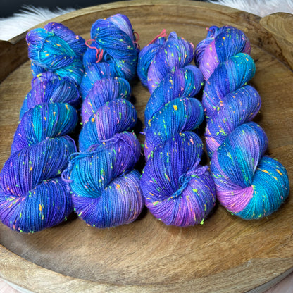 Betsy Neon Tweed Sock- Cosmic Remix