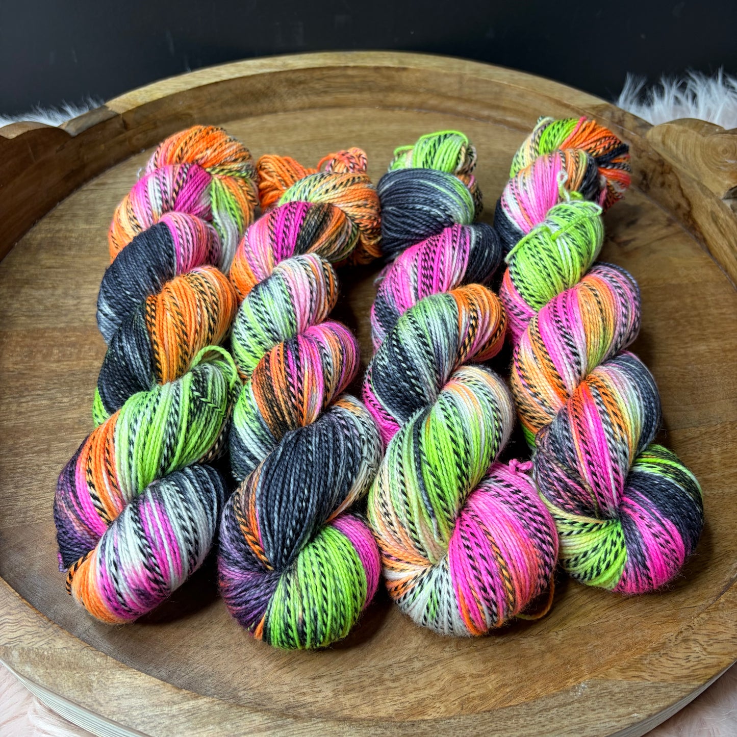 Caroline Sock - Halloween Yarn - Wicked Dream Plane