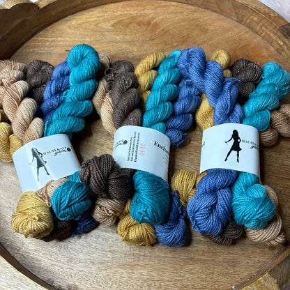 Pnina sparkle Sock 20g Mini skein set Enchanted Noelle