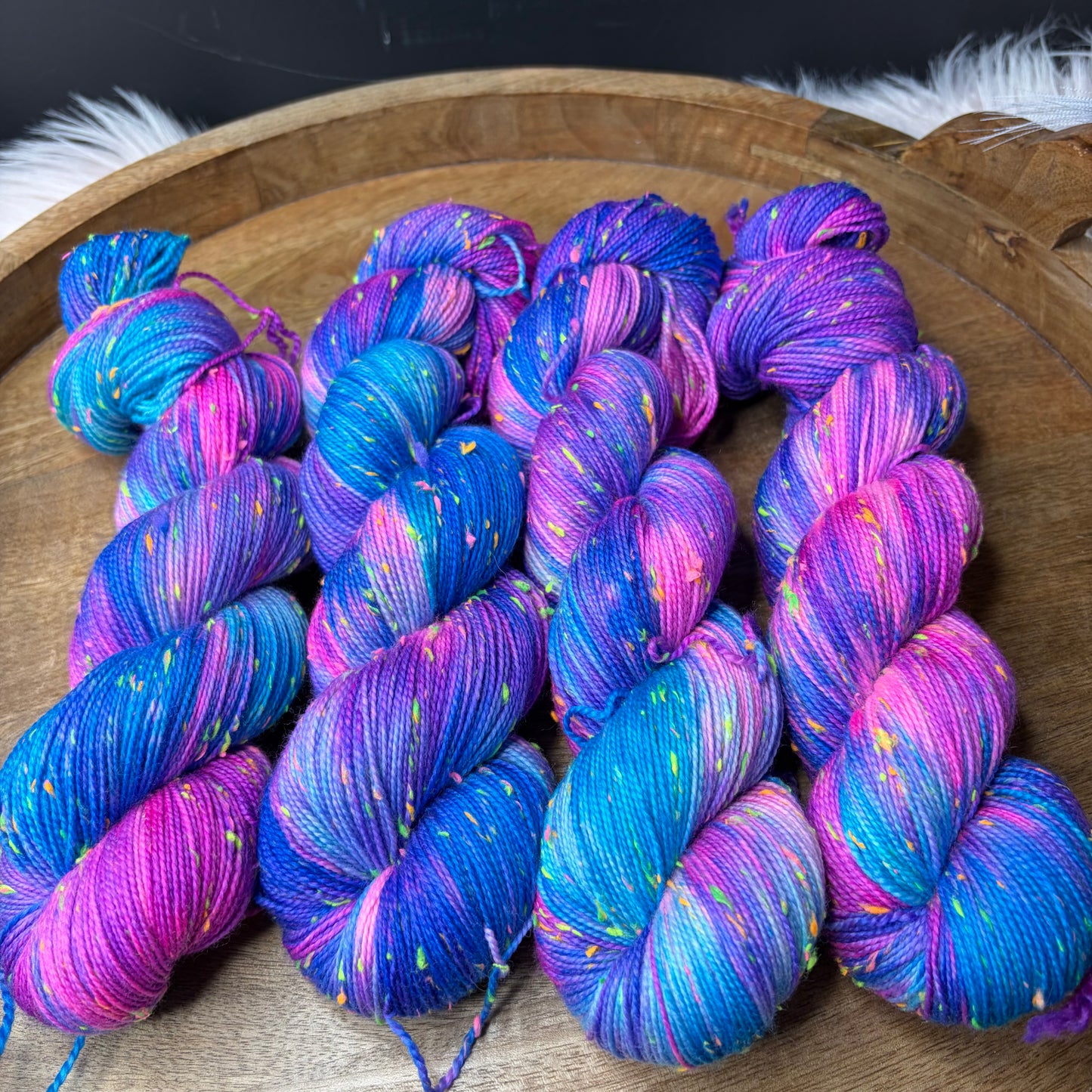 *New* Betsy Neon Tweed Sock- Fairy Rave