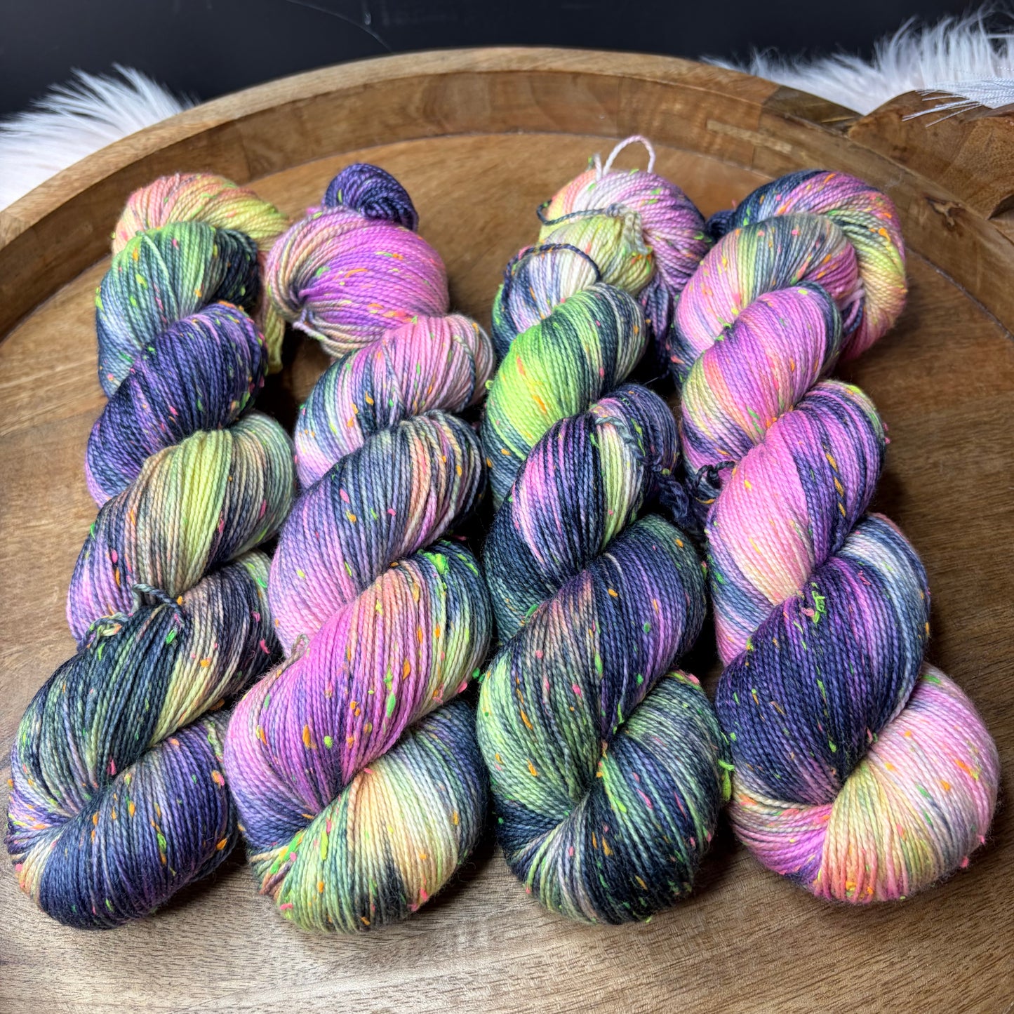 *New* Betsy Neon Tweed Sock- Galactic Orchid