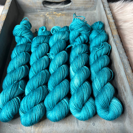 * NEW* Jimmy Sock Mini Skein 50g-  Teal Me About It