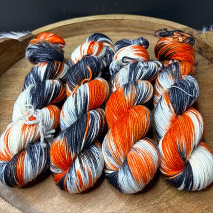 Trevor Morgan DK -Halloween Yarn-  Jack O Lantern