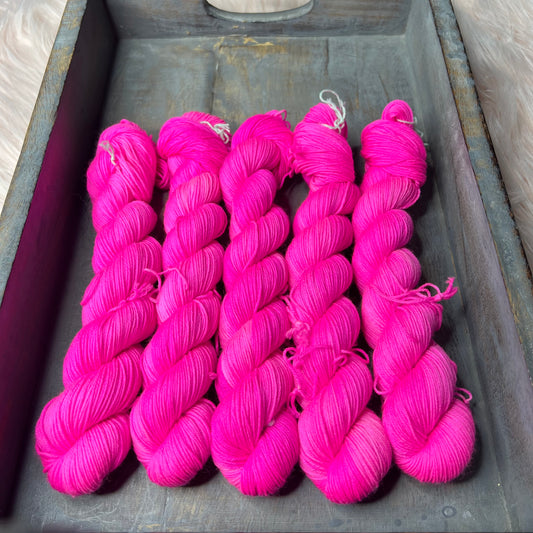 Jimmy Sock- 50g - Mini Skein - Now that’s what I call pink