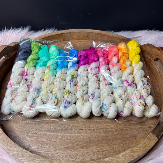 Pre order Kick It Like It's Spring 2021- 12 skein Mini skein set
