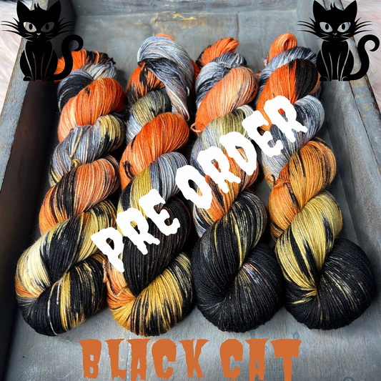 PRE ORDER- Halloween Yarn- Black Cat