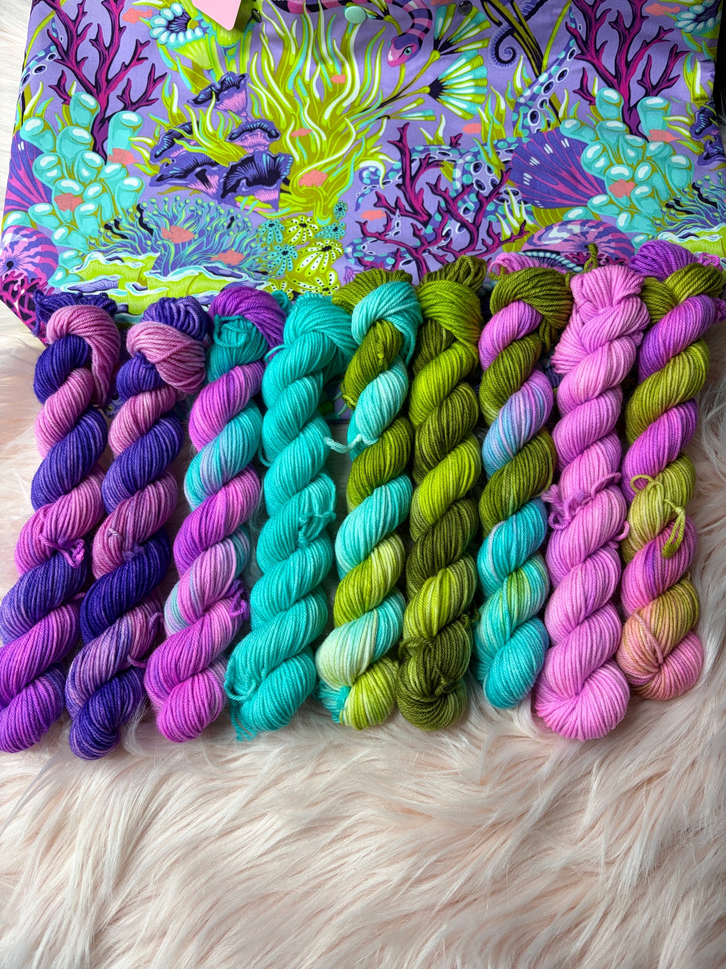Pre Order Reef What You Sew Ultraviolet Mini Skein Set